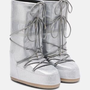 Moon Boot Silver Metallic Winter Boots